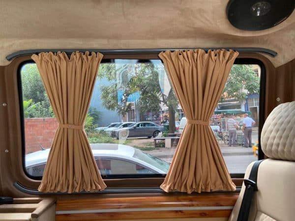 Curtain Kits with Rails (Grey-Double Layer) MB SPRINTER 2006-2018 Behind the driver - Image 3