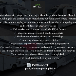 Elite Motorhome and Campervan sourcing at Nolan Camper Supplies