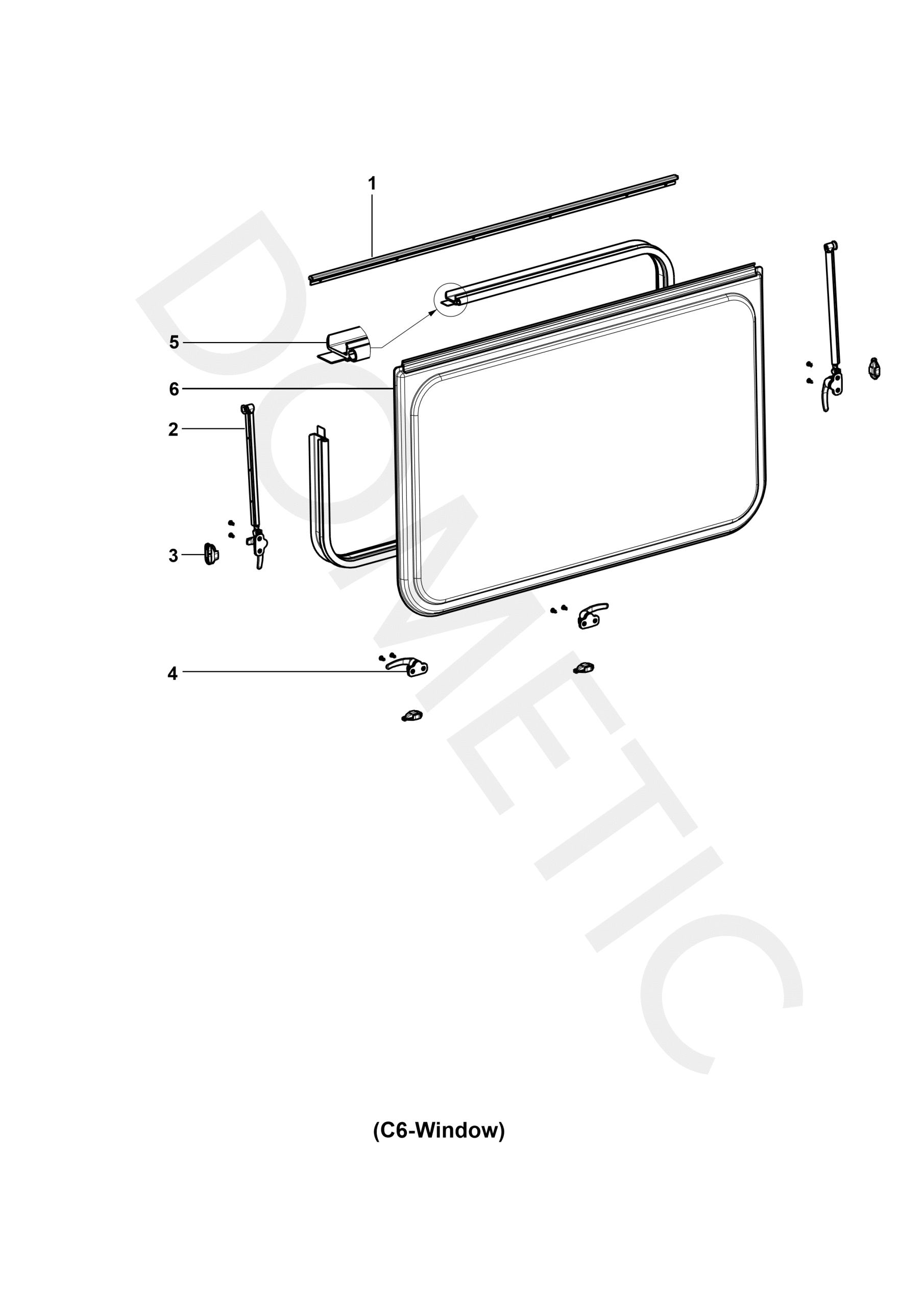 Dometic windowpane 4460004997