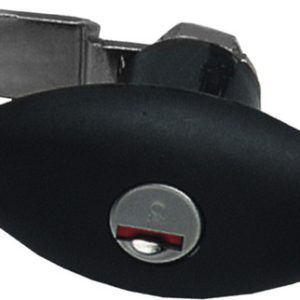 PushLock oval black without cylinder and key